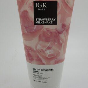 IGK Color STRAWBERRY MILKSHAKE Color Depositing Mask SOFT ROSE GOLD 6.0 fl oz